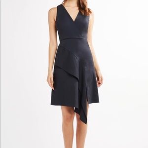 Elie Tahari Linen Dress in Navy Size 8 NWT